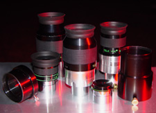 A picture showcasing some of our eyepieces