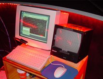 A picture of the control center inside one of our imaging domes